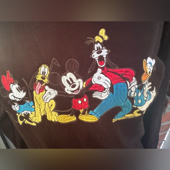 Disney Black Crewneck sweatshirt featuring Mickey and Friends - Picture 3 of 4